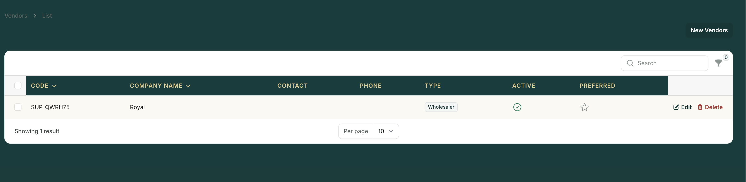 Supplier management